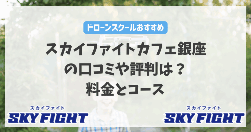 スカイファイトカフェ銀座の口コミや評判は？料金とコース内容を徹底解説