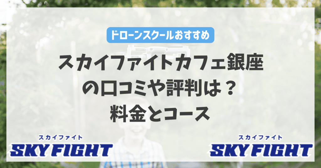 スカイファイトカフェ銀座の口コミや評判は？料金とコース内容を徹底解説